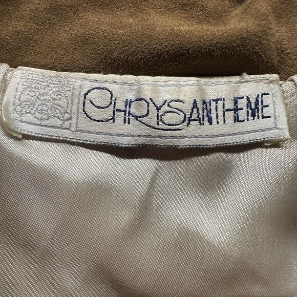 Chrysantheme Vest Women Medium Wool Blend Plaid Vintage Western Cowgirl Bohemian - Picture 6 of 9